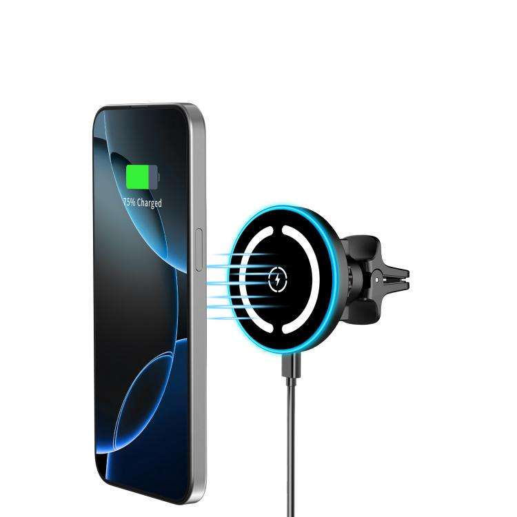JLM-101 Qi 15W Magnetic Car Wireless Charger Phone Holder with Cable