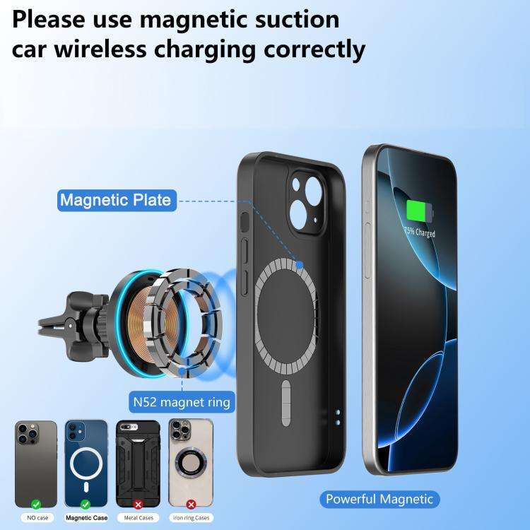JLM-101 Qi 15W Magnetic Car Wireless Charger Phone Holder with Cable