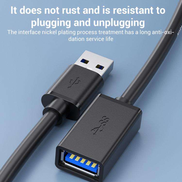 WG138 USB 3.0 Male to Female Extension Cable Extended Data Transfer Cord for Computer U-disk Mous...