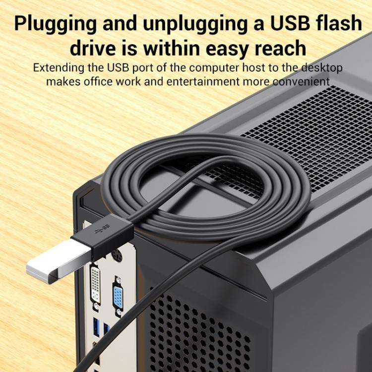 WG138 USB 3.0 Male to Female Extension Cable Extended Data Transfer Cord for Computer U-disk Mous...