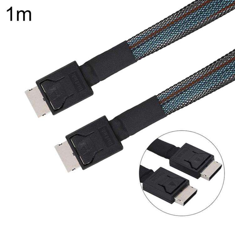 WG172 Oculink SFF-8611 to SFF-8611 PCIE4.0 MINISAS Cable, 0.5m, 1m