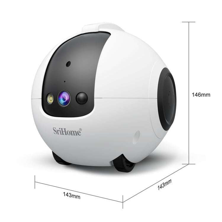 SriHome DH013 Plus 4MP Smart Pet Robot Camera with Auto-Charging Dock, US Plug, UK Plug, EU Plug,...