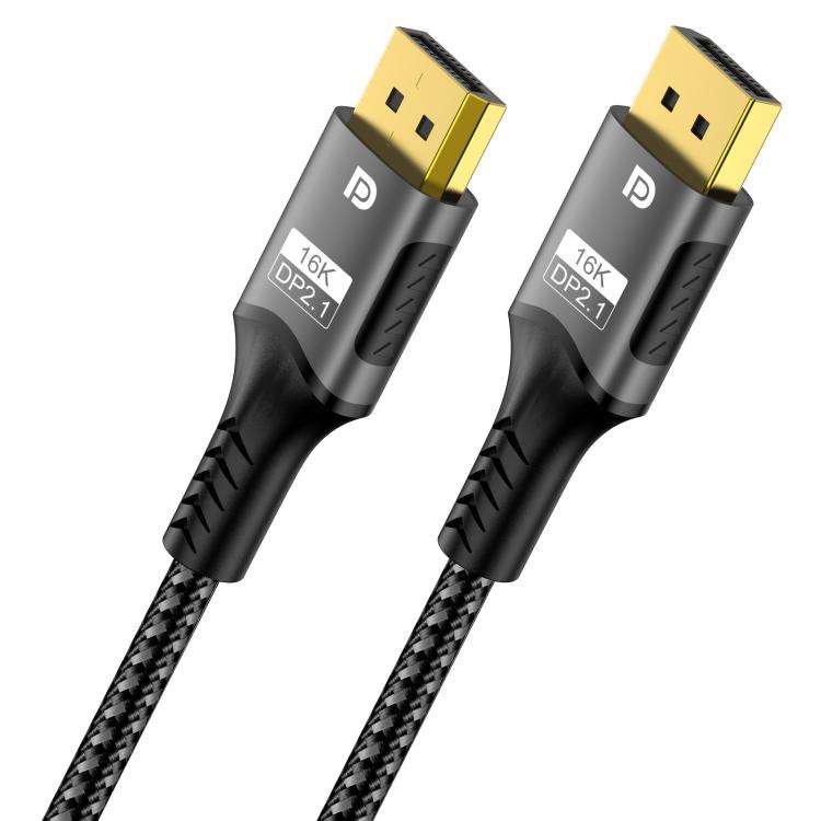 WG230 8K 120Hz DP2.1 to DP2.1 High Bandwidth High Refresh Rate Video Cable, 1m, 2m, 3m