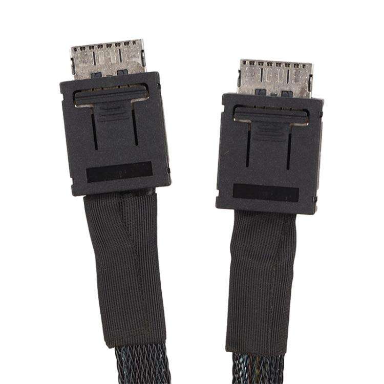 Slim SAS SFF-8654 8i to Dual Oculink SFF-8611 4i Server High-Speed Data Transfer Connection Cable...