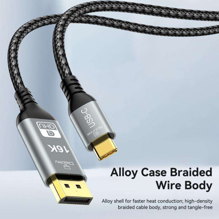 WG238 USB/Type-C to DP 16K 60HZ HD Adapter Cable, WG238