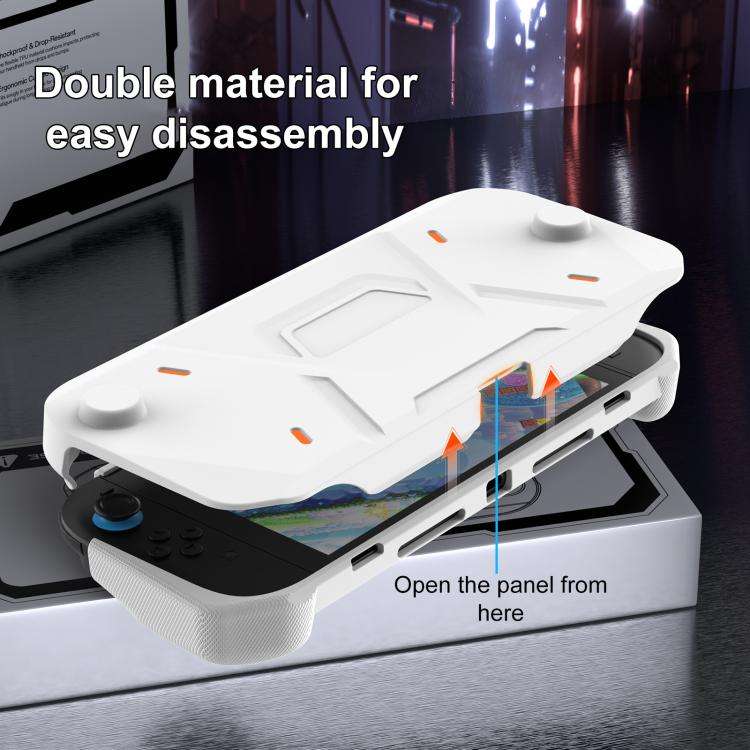 XDcase Mecha Style TPU Middle Frame & PC Front Cover Protective Case, For Nintendo Switch 2