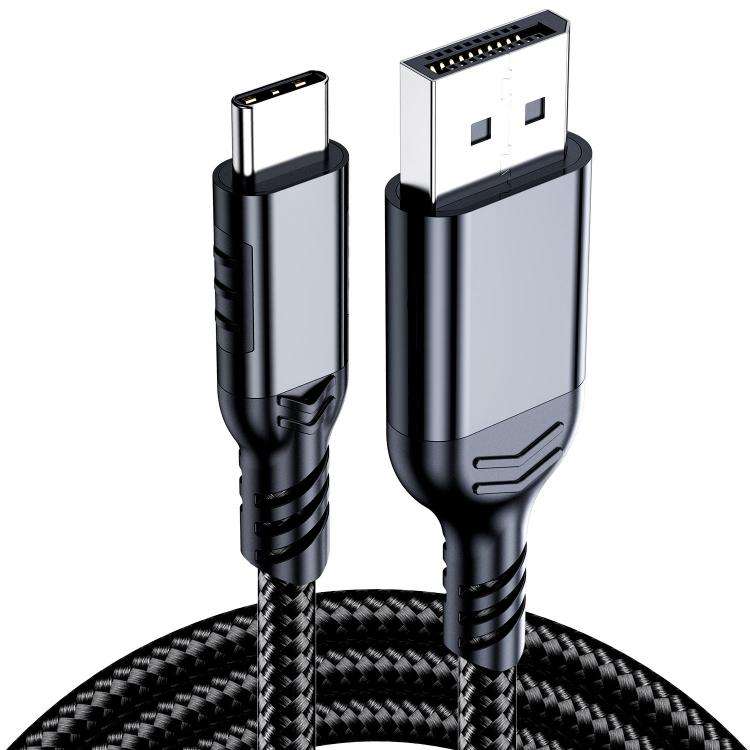 WG226 16K Ultra HD Type-C to DP 2.1 Display Cable Thunderbolt Adapter Cable No Logo, 1.5m No Logo...