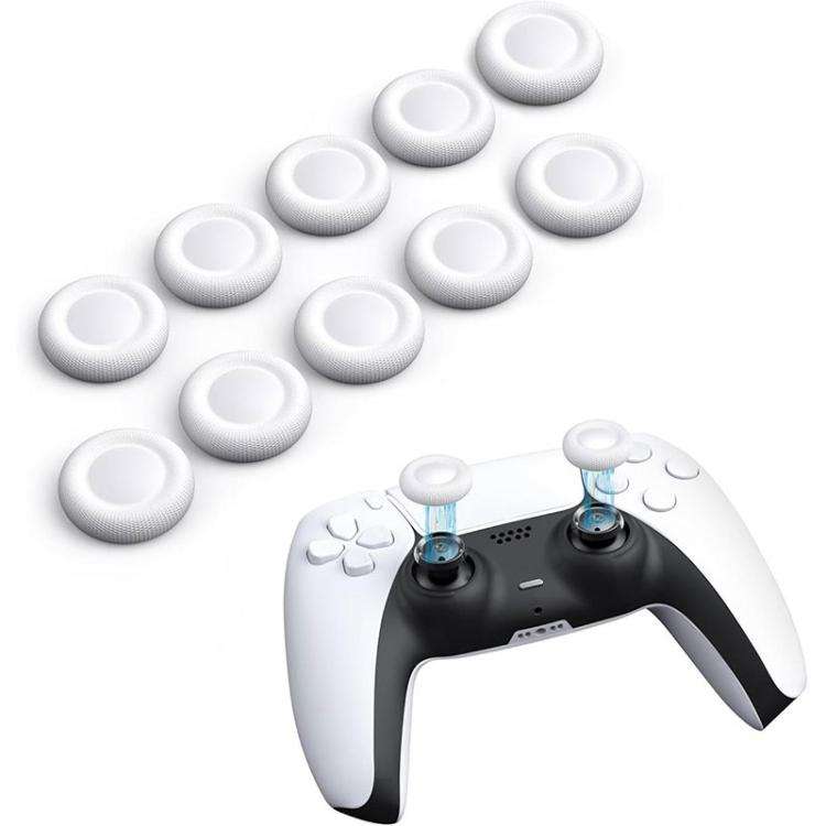 XDcase 10pcs Joystick Replacement Thumb Grip Caps for PS5 / PS4