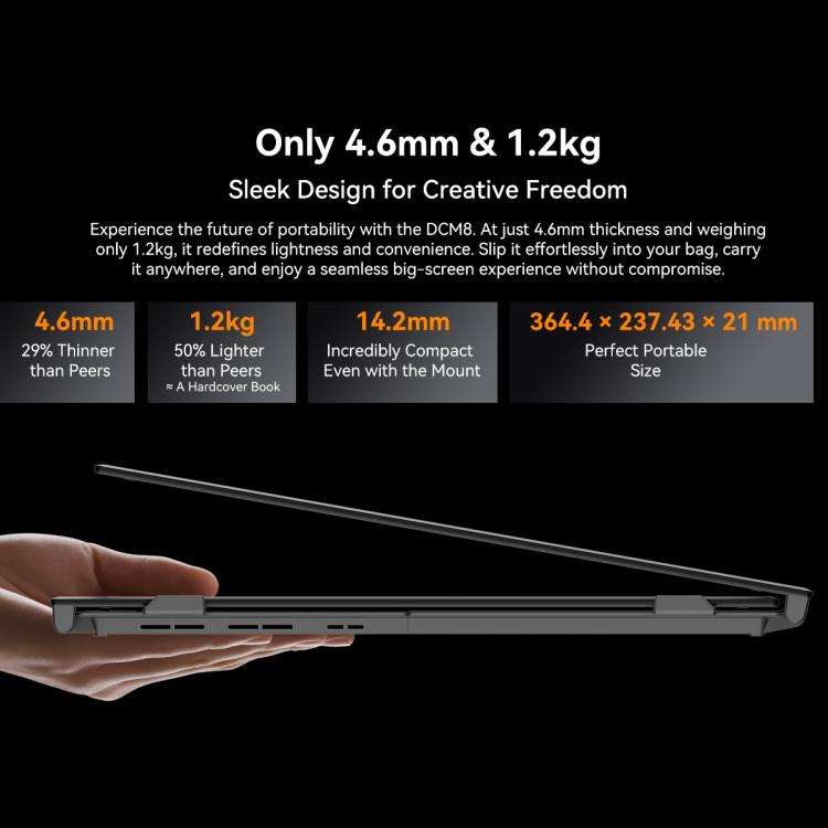 Blackview DCM8 15.3 inch Dual Display Portable Laptop LCD Monitors Screen Extender with Stand, DCM8