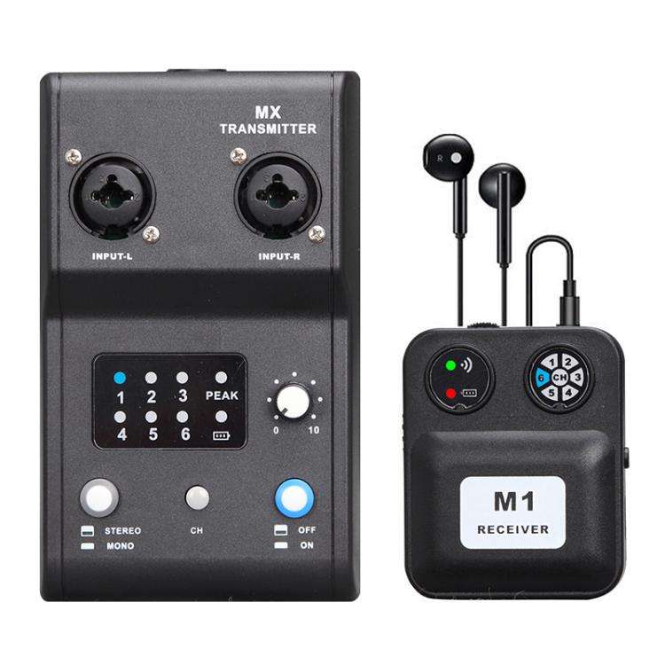 MX-M1 Portable Wireless In-Ear Monitoring System for Stage 1 TX & 1 RX, MX-M1
