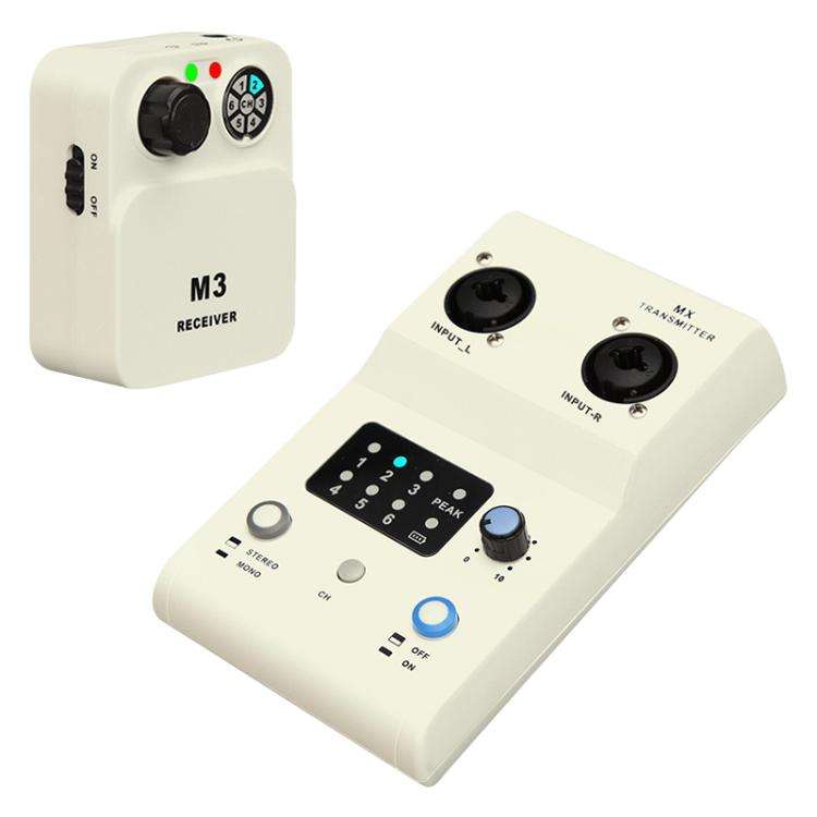 MX-M3 Portable Wireless In-Ear Monitoring System for Stage 1 TX & 1 RX, MX-M3