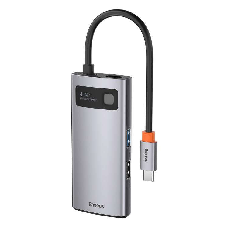 Baseus Metallic Glow Series CAHUB-CY0G 4 in 1 Multifunctional Type-C HUB Docking Station
