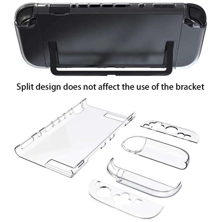 XDcase Separable PC Crystal Case & Tempered Glass Film & Joystick Caps Set, For Nintendo Switch 2...