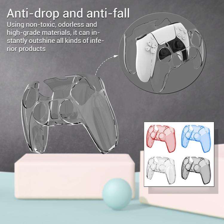 XDcase 2pcs Game Controller Split Crystal PC Protective Case, For Sony PS5