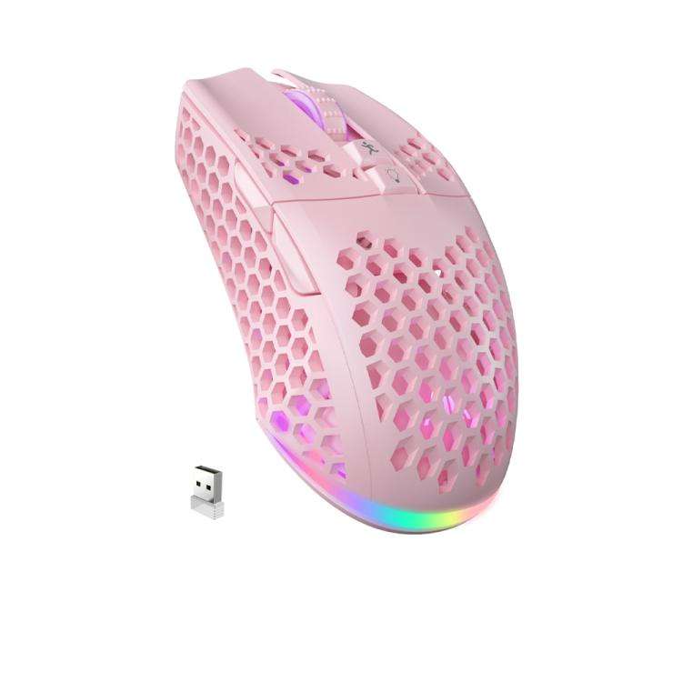 SOLAKAKA SM600 Hollowed Out RGB Tri-mode Wireless Gaming Mouse
