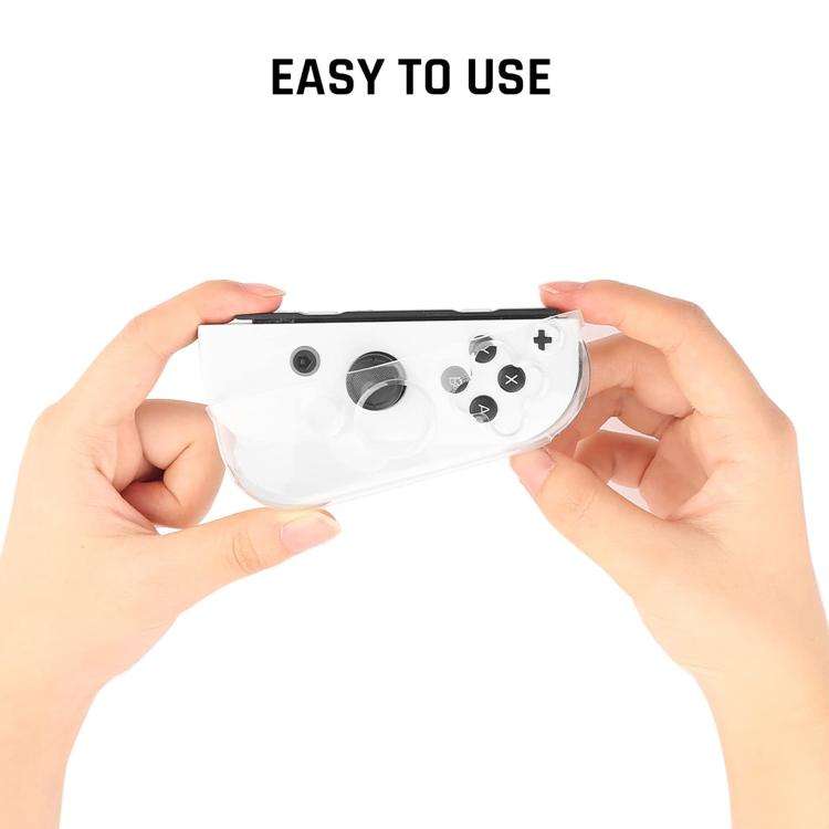 XDcase 1 Pair Clear TPU Protective Case & Joystick Caps Set, For Nintendo Switch 2 Joy-Con, For N...