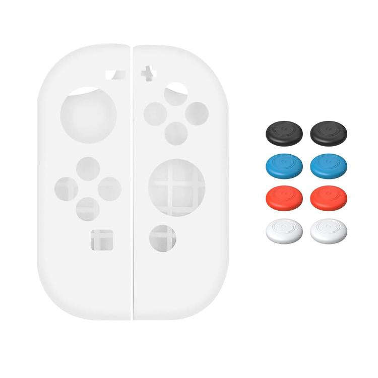 XDcase 1 Pair Soft Silicone Protective Case & Joystick Caps Set, For Nintendo Switch / Switch OLE...