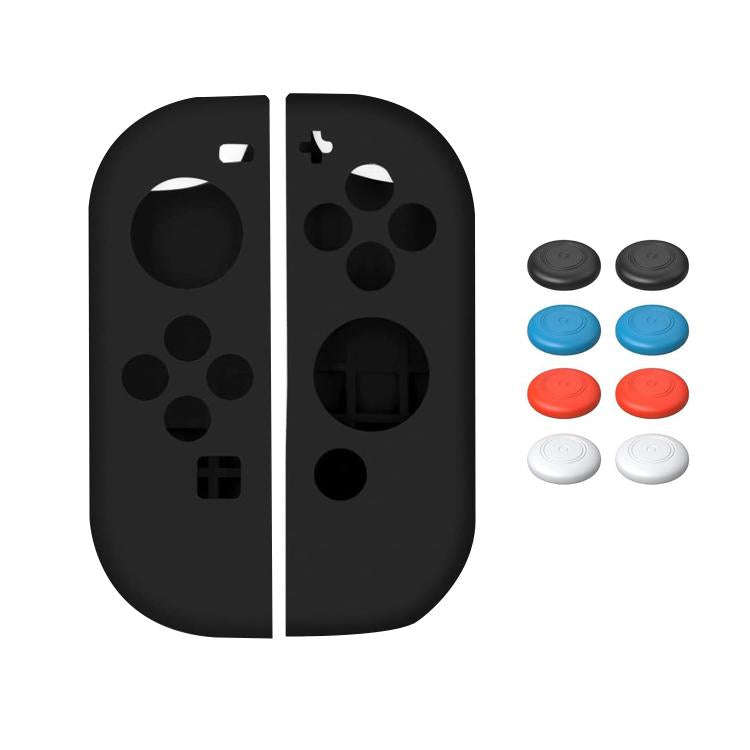 XDcase 1 Pair Soft Silicone Protective Case & Joystick Caps Set, For Nintendo Switch / Switch OLE...
