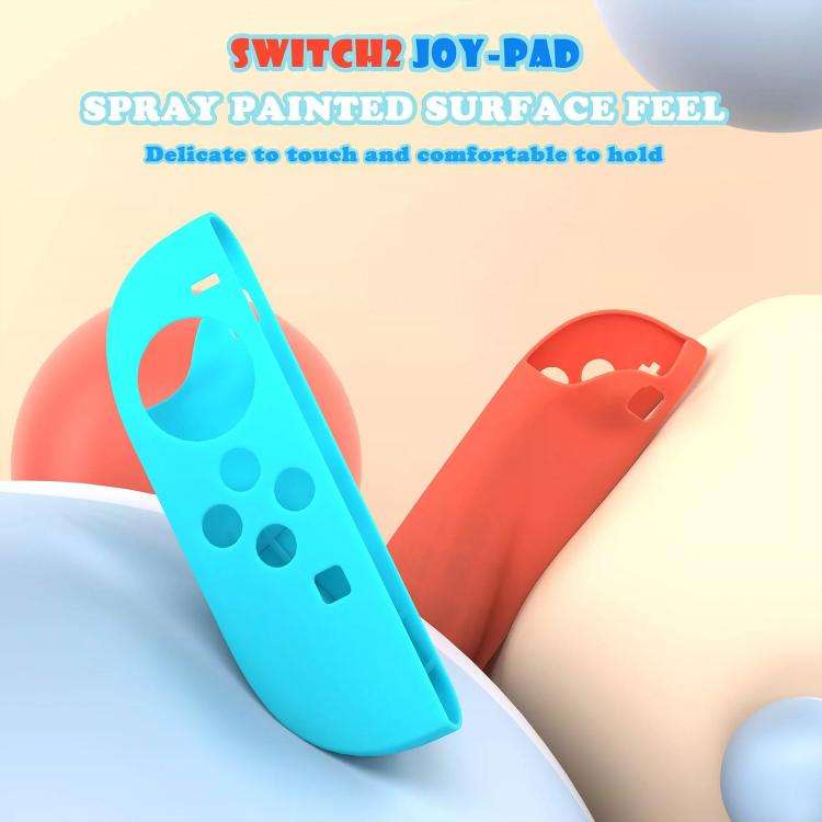 XDcase 1 Pair Soft Silicone Protective Case & Joystick Caps Set, For Nintendo Switch / Switch OLE...