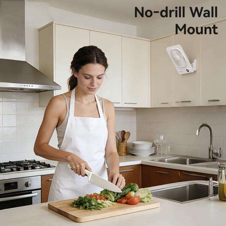 USAMS ZB363 Slim Magnetic Desktop Digital Display Fan