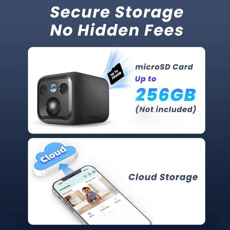 B01 Home HD Smart WiFi Camera, Supports Night Vision and Motion Detection, B01