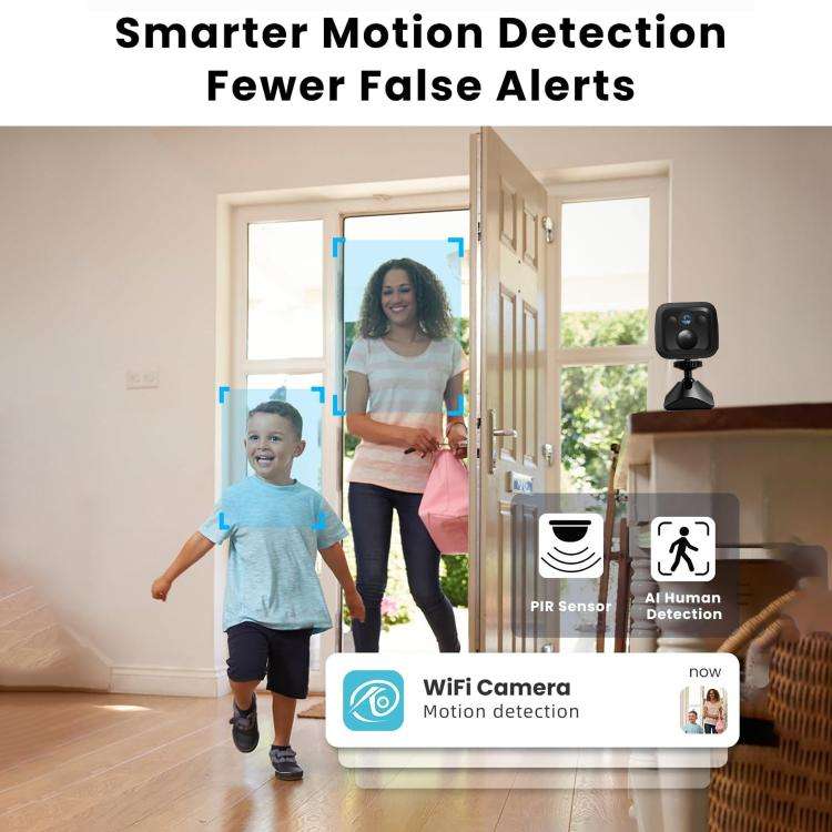 B01 Home HD Smart WiFi Camera, Supports Night Vision and Motion Detection, B01