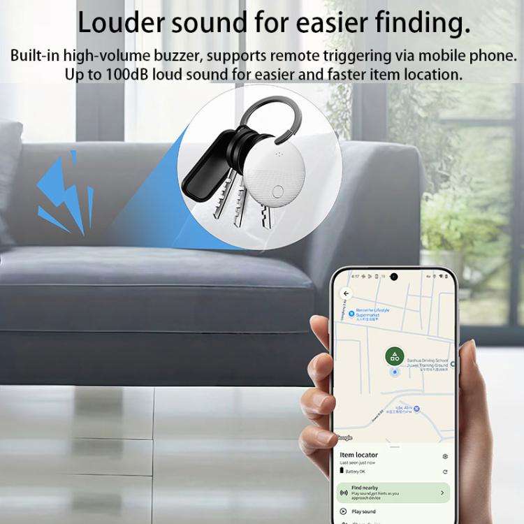 S20 Round Android 9.0 Mini GPS Global Smart Bluetooth Location Tracker Anti-lost Device, S20