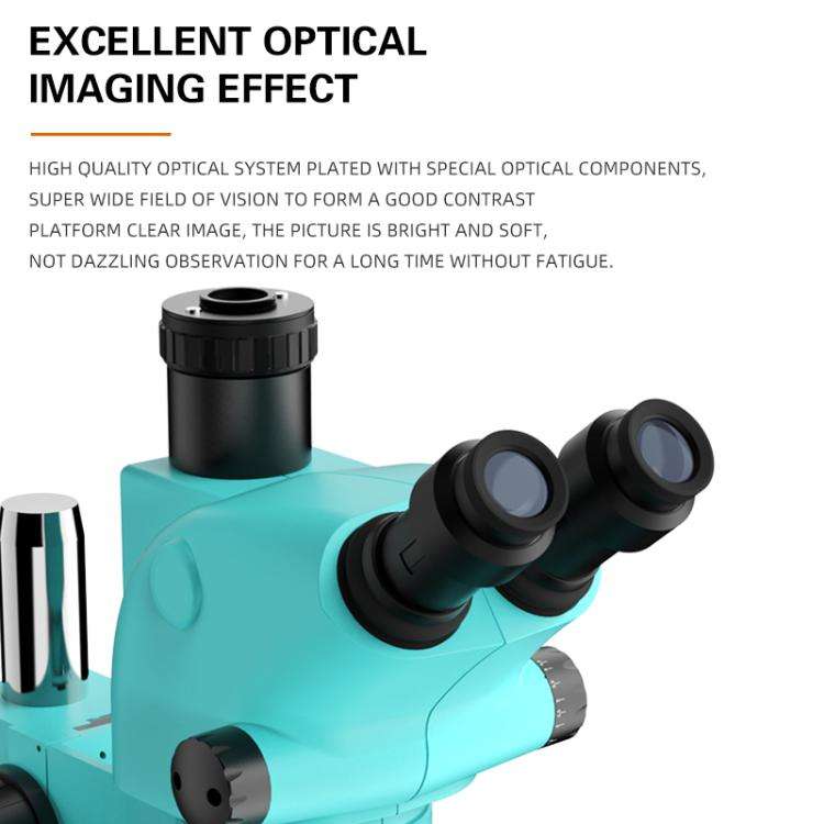 RF4 RF-6565TV 6.5-65X Synchronous Zoom Trinocular Stereo Microscope, RF-6565TV