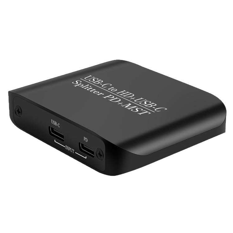 NK-E70 Type-C to HDTV, Type-C 4K 60Hz PD Power Port HD Video Splitter, Support MST and SST, Type-...