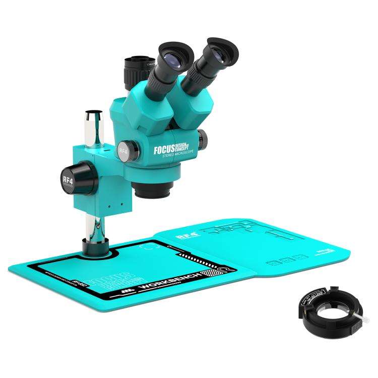 RF4 RF-55P-B52 6.5-55X Synchronous Zoom Trinocular Stereo Microscope, RF-55P-B52