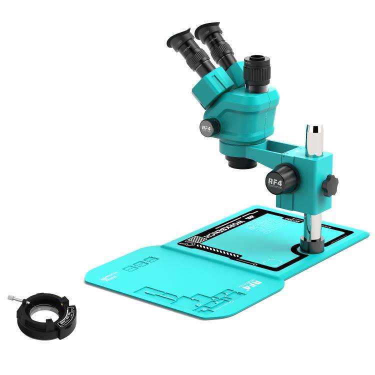 RF4 RF-55P-B52 6.5-55X Synchronous Zoom Trinocular Stereo Microscope, RF-55P-B52
