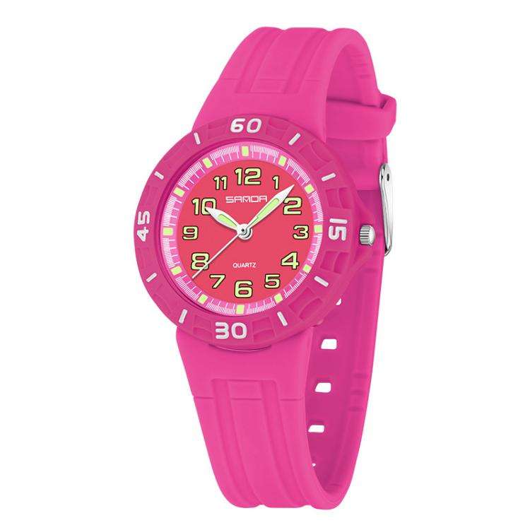 SANDA 6386 Simple 5ATM Waterproof Luminous Children Watch