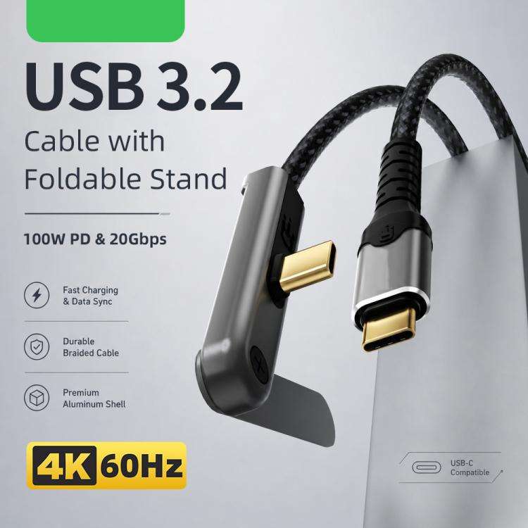 DOONJIEY USB3.2 PD 100W USB-C / Type-C to USB-C / Type-C Full-function Phone Holder CableLengt...