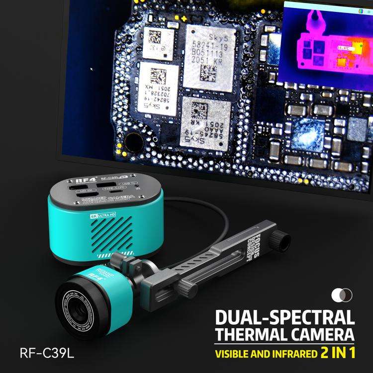 RF4 RF-C39L 2 in 1 4K Visible and Infrared Dual-Spectral Thermal Camera with Fixed Trestle, RF-C39L