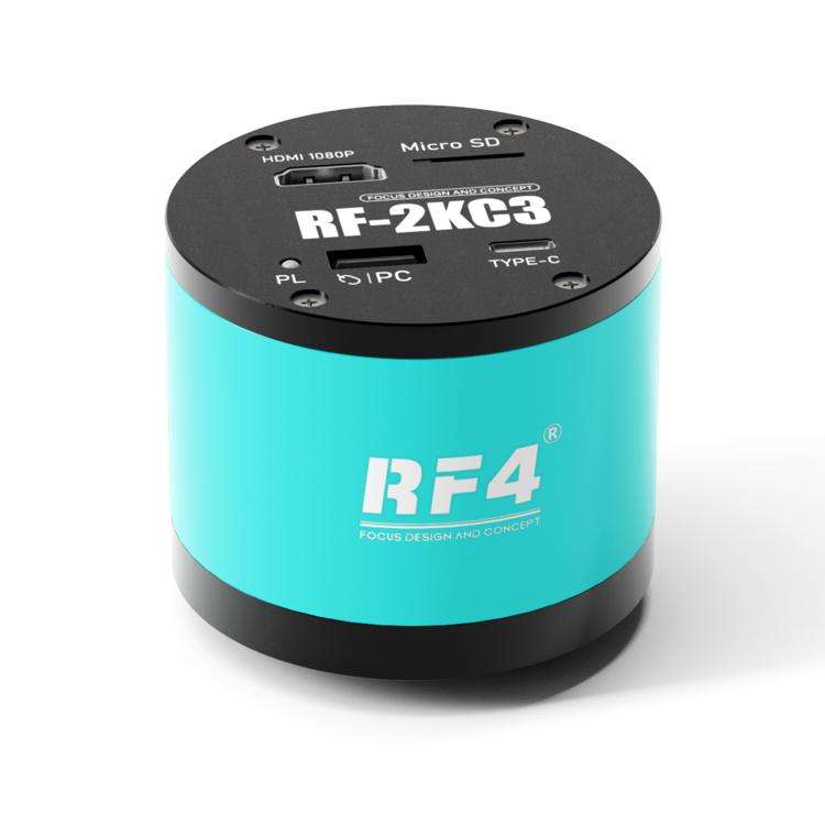 RF4 RF-2KC3 2K HD High-Resolution Adjustable Camera for Trinocular Stereo Microscope, RF-2KC3