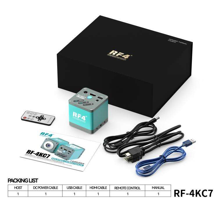 RF4 RF-4KC7 Large-Field 4K HD High-Resolution Adjustable Camera for Trinocular Stereo Microscope,...