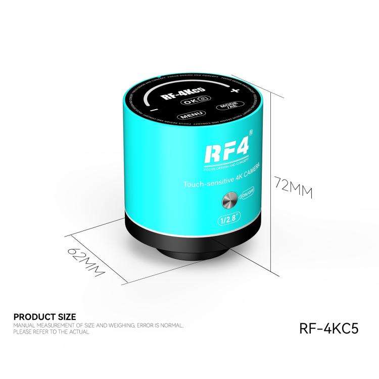 RF4 RF-4KC5 Touch Design 4K Ultra HD Microscope Camera for Trinocular Microscope, RF4 RF-4KC5