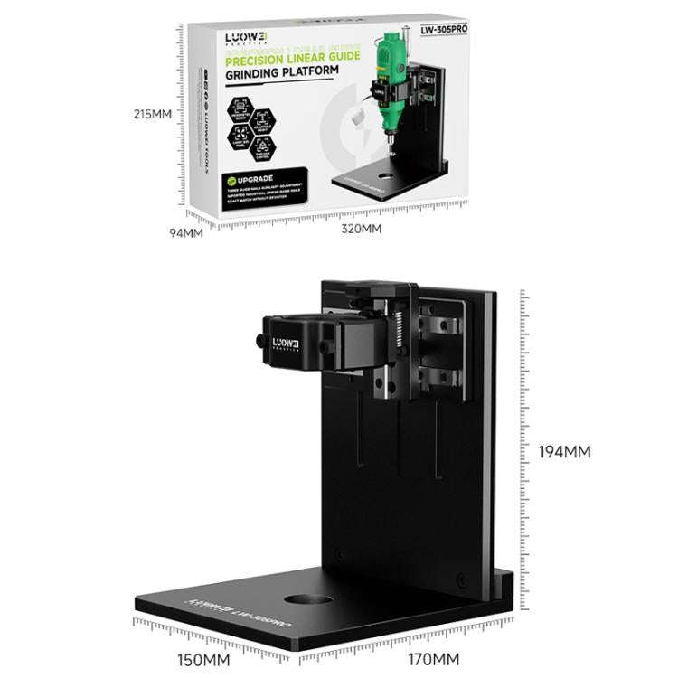 LUOWEI LW-305Pro Multifunctional Screen IC & Camera Outer Iron Ring Grinding Platform with Linear...