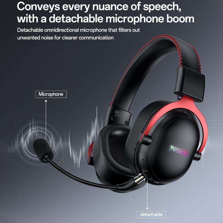Yesido EK07 Three-mode E-sports Gaming RGB Headset, EK07