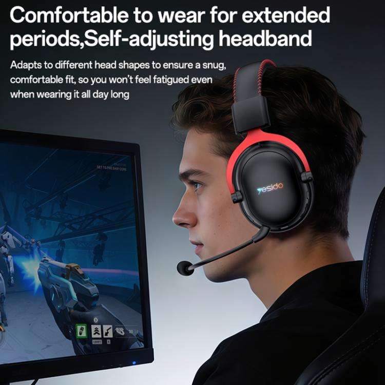 Yesido EK07 Three-mode E-sports Gaming RGB Headset, EK07