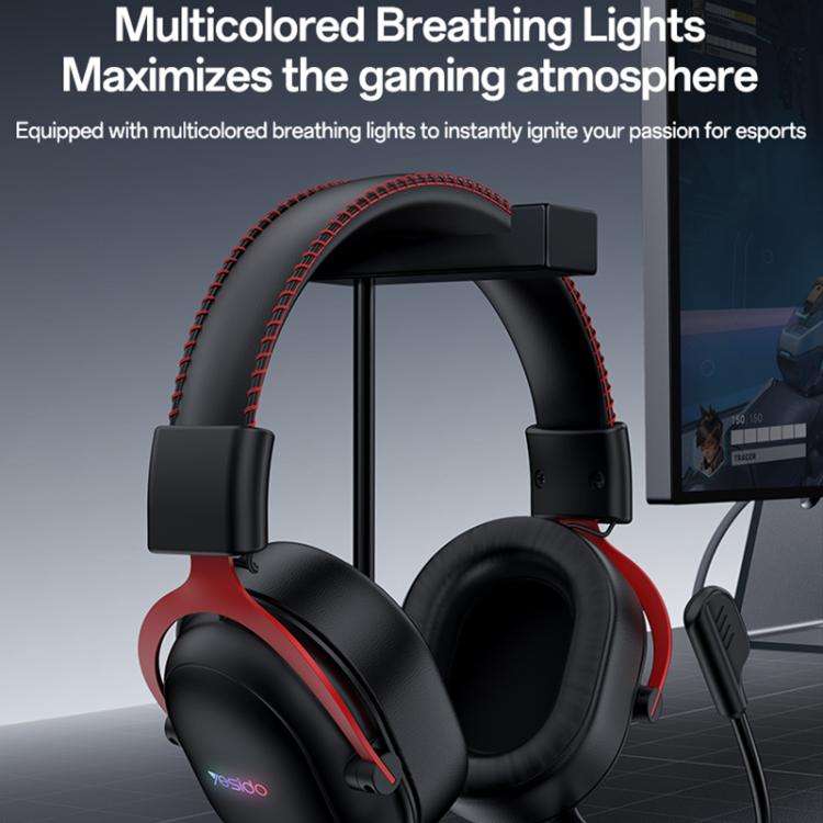 Yesido EK07 Three-mode E-sports Gaming RGB Headset, EK07