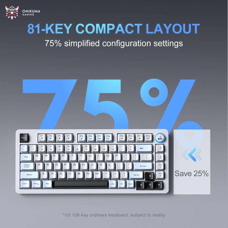 ONIKUMA MT501 Three-mode Silent Mechanical Keyboard, MT501
