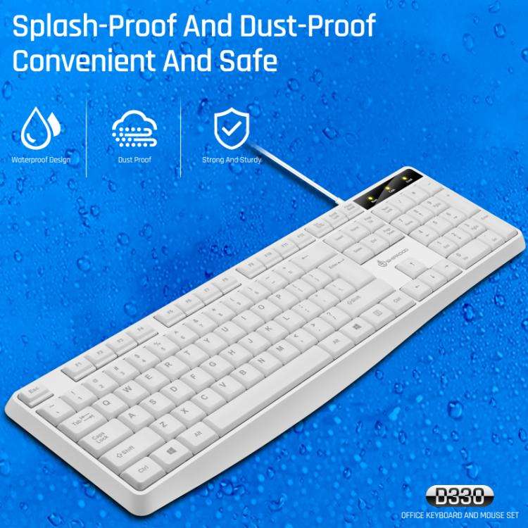 SHIPADOO D330 Wired Keyboard Mouse Set