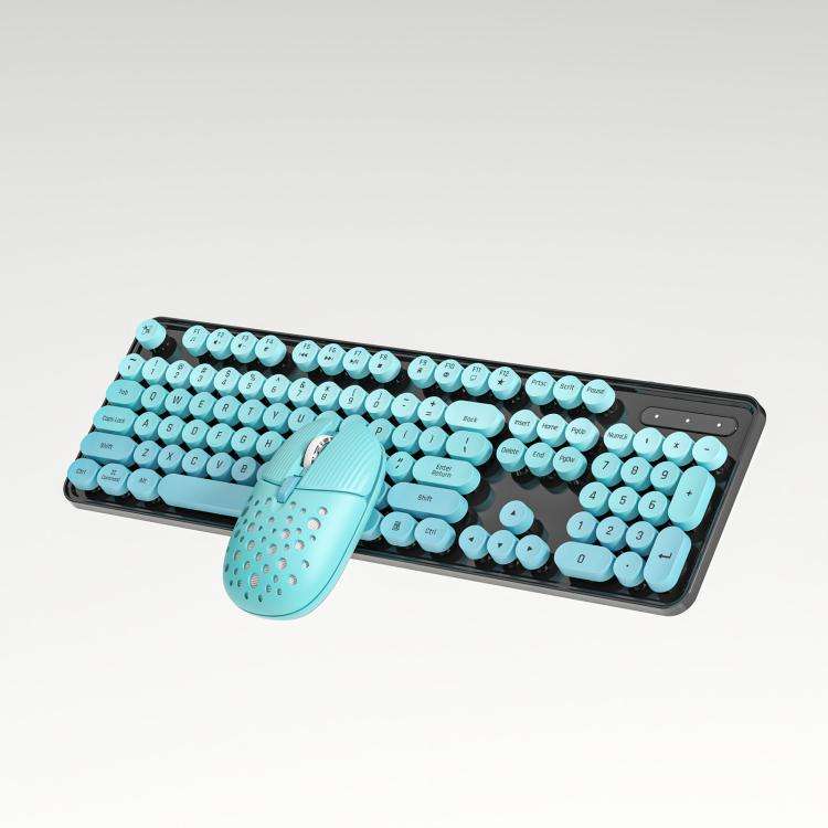 SHIPADOO EF128 2.4G 4800 DPI Wireless Keyboard Mouse Set, Color Mixing Series