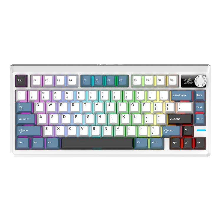SHIPADOO JK750 Blue Switch RGB 79 Keys Three Modes Mechanical Keyboard