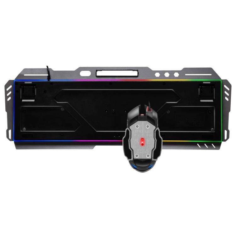 SHIPADOO GT700 Illuminated Wired Gaming Keyboard and 6D 4800DPI Mouse Set, GT700 6D 4800DPI Mouse...