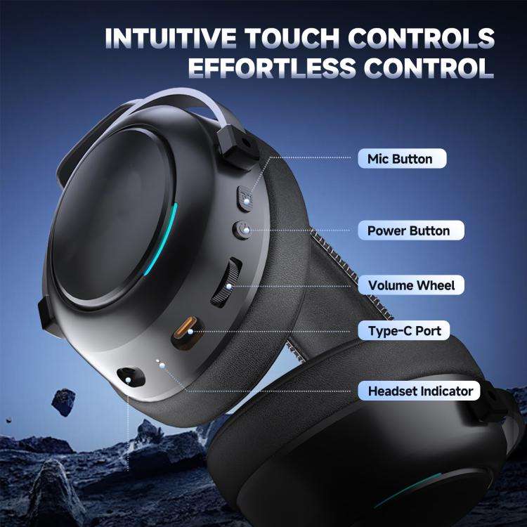 LinX G5 Wireless Bluetooth On-Ear Gaming Headset with Mic