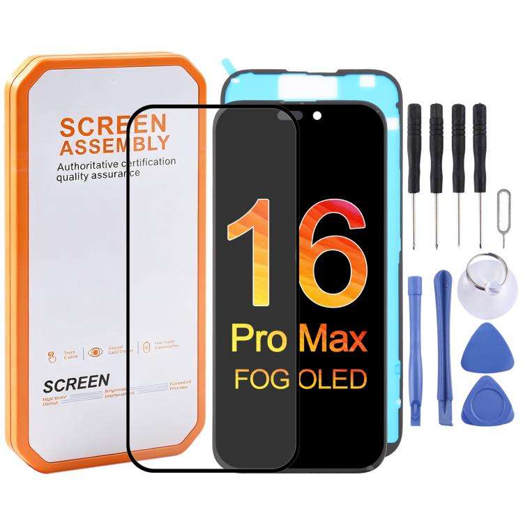 HXL FOG OLED Screen, For iPhone 17 Pro Max, For iPhone 17 Pro, For iPhone 17, For iPhone 16 Pro M...