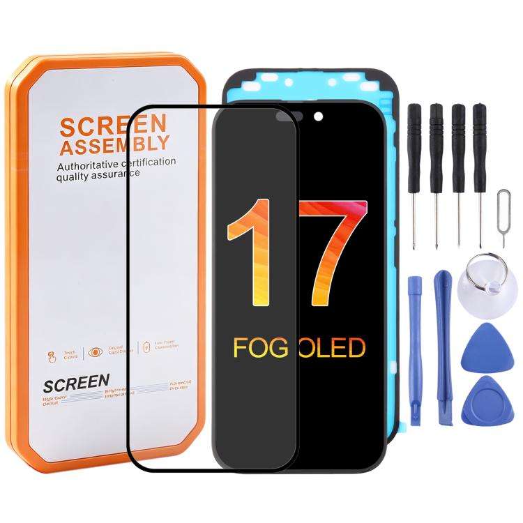 HXL FOG OLED Screen, For iPhone 17 Pro Max, For iPhone 17 Pro, For iPhone 17, For iPhone 16 Pro M...