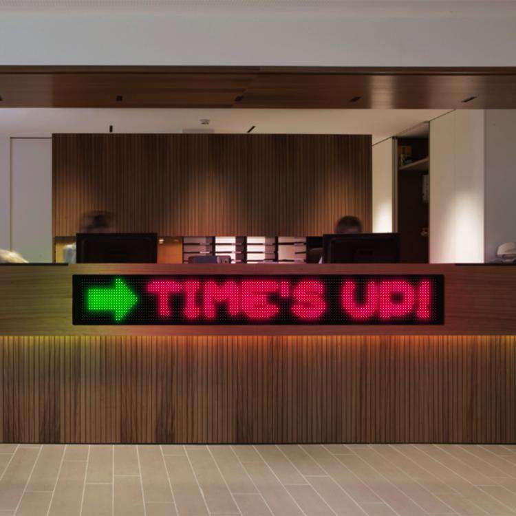 16 x 144 Pixels  Ultra-Thin Waterproof Programmable LED Flexible Matrix Display Screen, EU Plug, ...